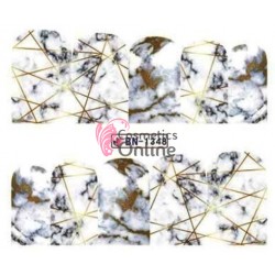 Stickere cu Apa pentru unghii cod BN1348 Efect de Marmura